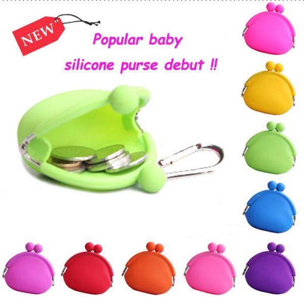 Bolsinha de silicone para moedas